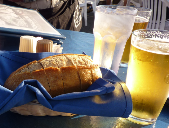 Picture of bread and beer